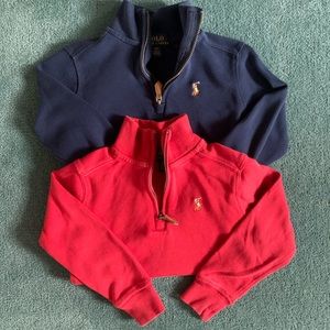 Polo zip ups